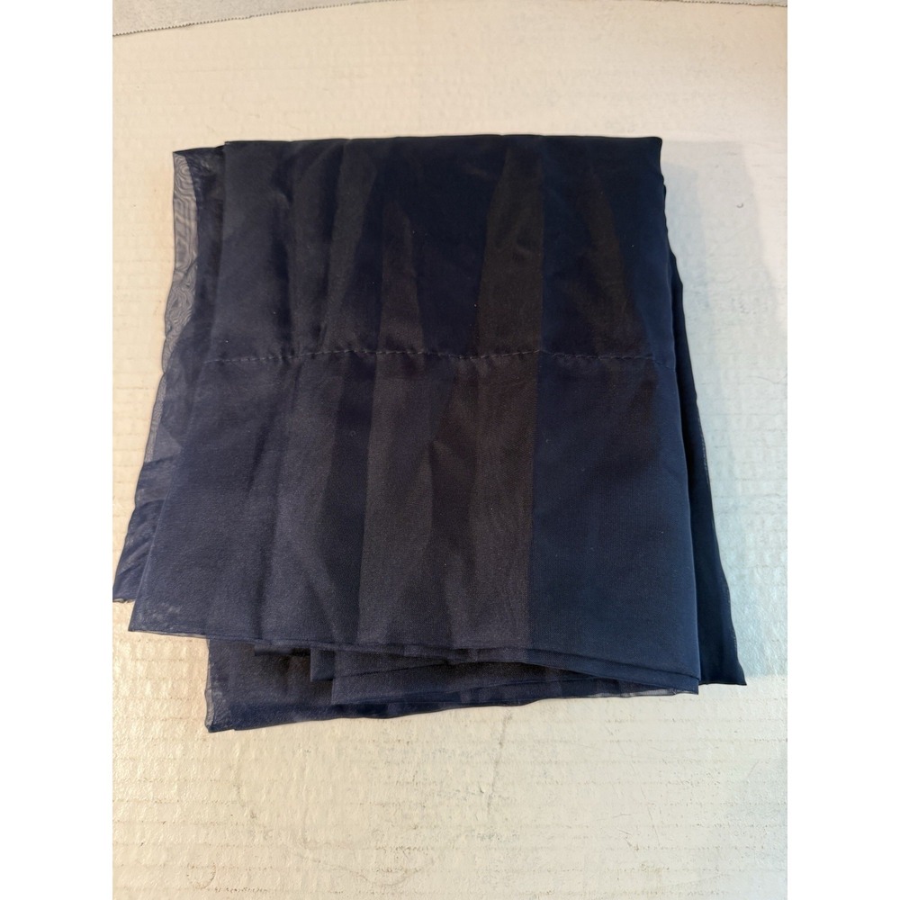 Curtain Panel Navy 59" x 84" Lichtenberg No. 918 Emily Sheer‎ Voile 1 Panel NEW